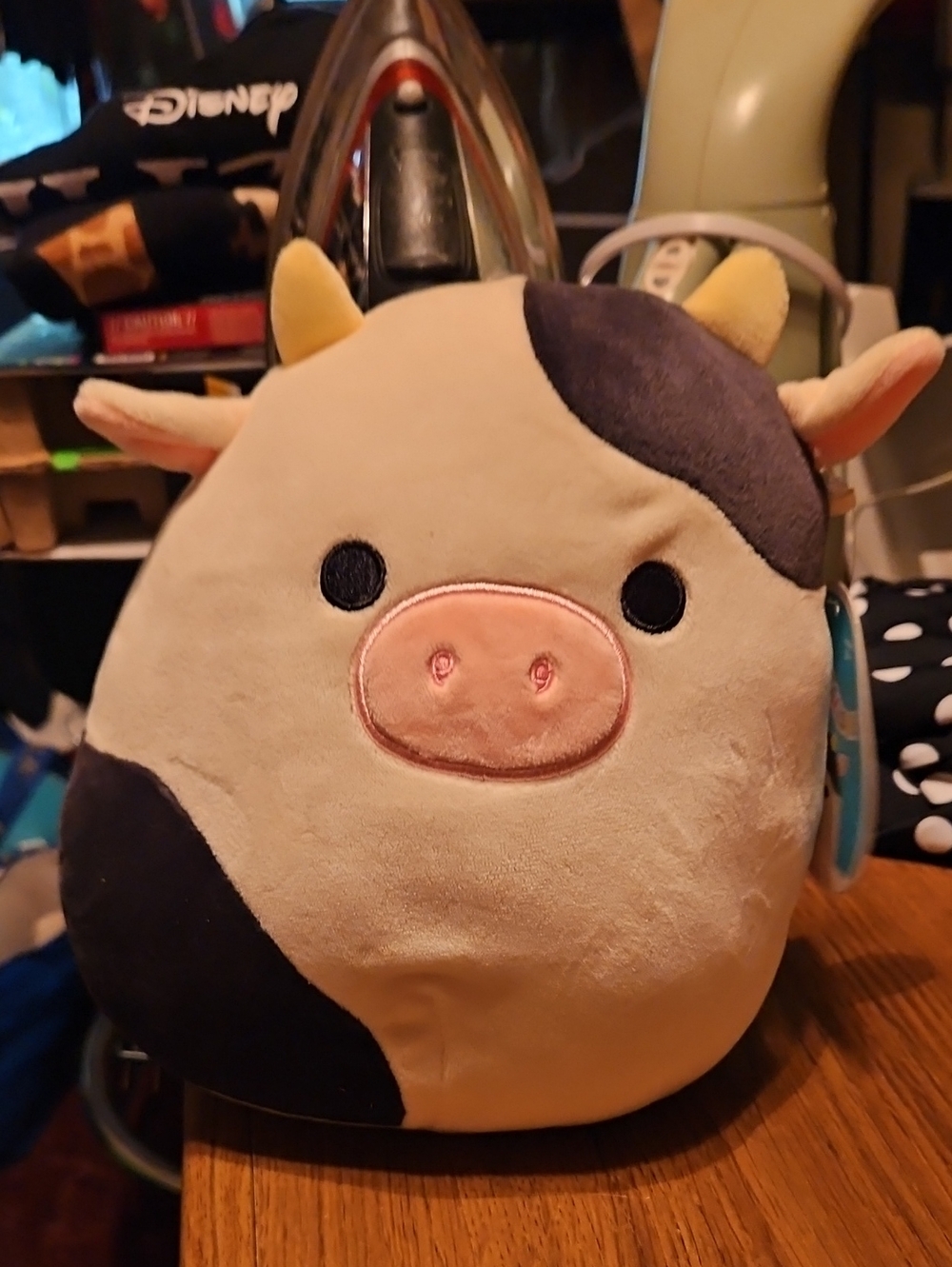 Squishmallows Cow Plush - Cream, Brown & Pink Snout